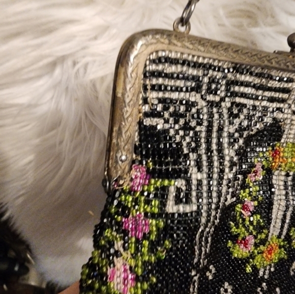Vintage very beaded Deco‎ evening bag - Picture 10 of 14